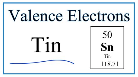 number of valence electrons in tin